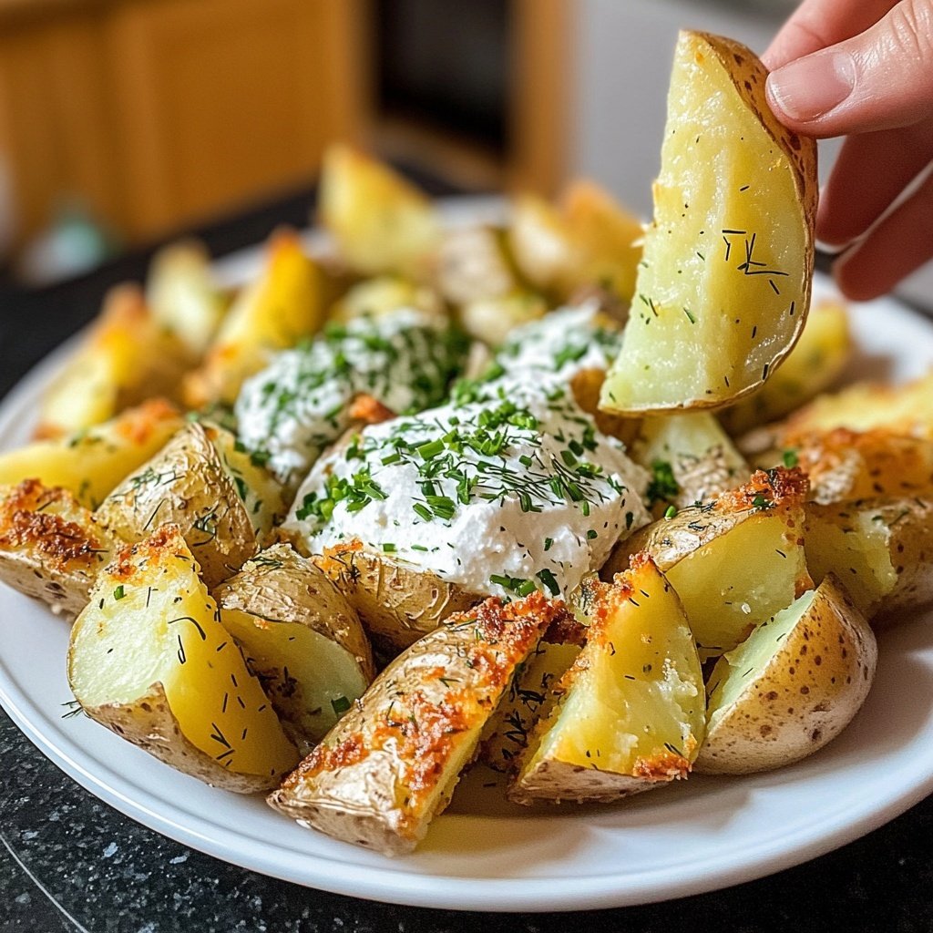 Ofenkartoffeln mit Kräuterquark