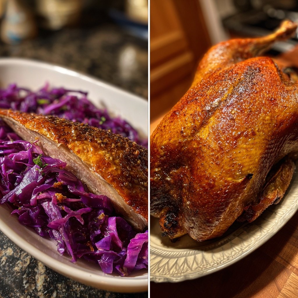 Saisonal & Festlich Weihnachtsgans mit Rotkohl