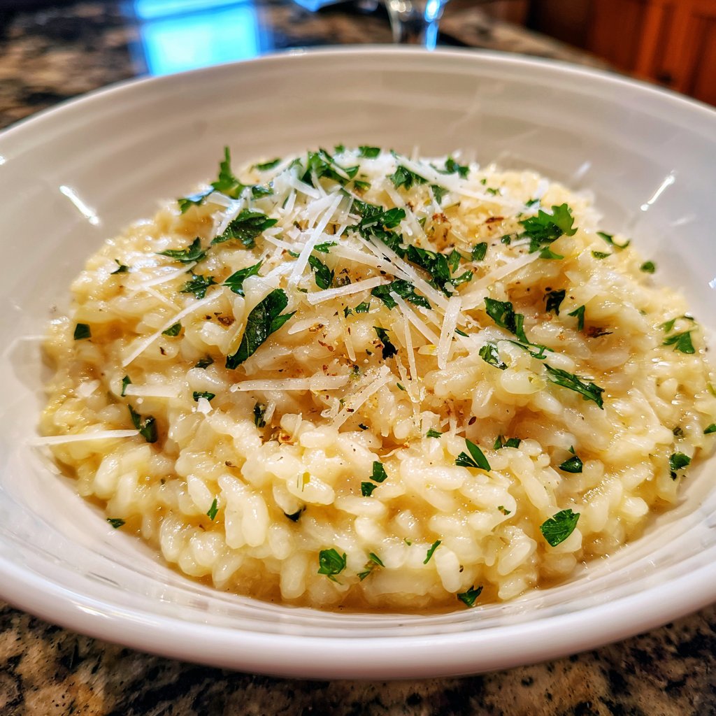 Risotto mit Champagner und Parmesan