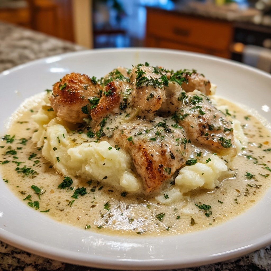 Hausmannskost Cremiges Hähnchen mit Kartoffelpüree