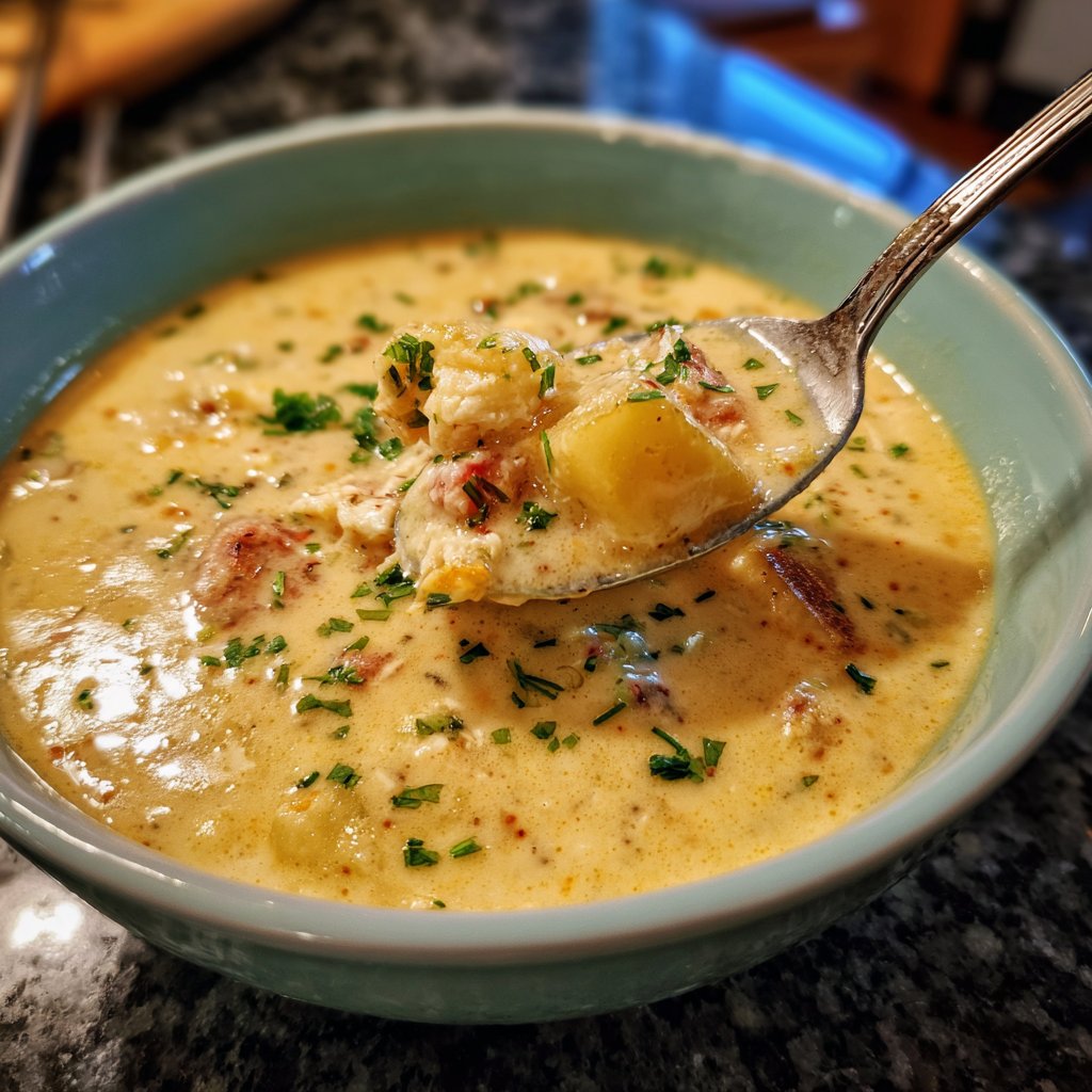 Blumenkohlsuppe mit Kartoffeln