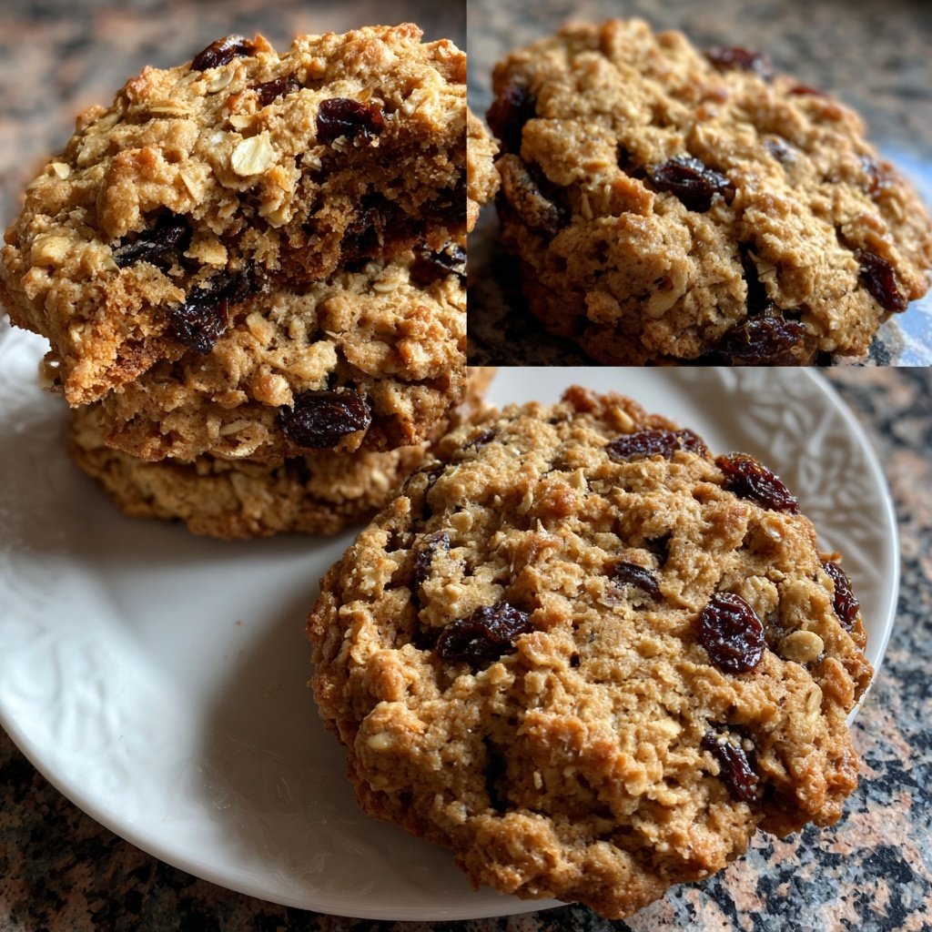 Cookies mit Haferflocken und Rosinen