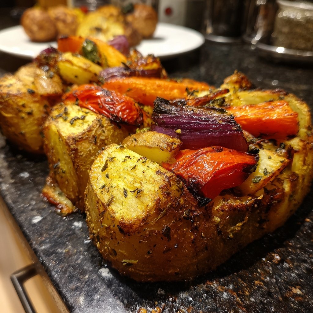 Abendessen aus dem Backofen