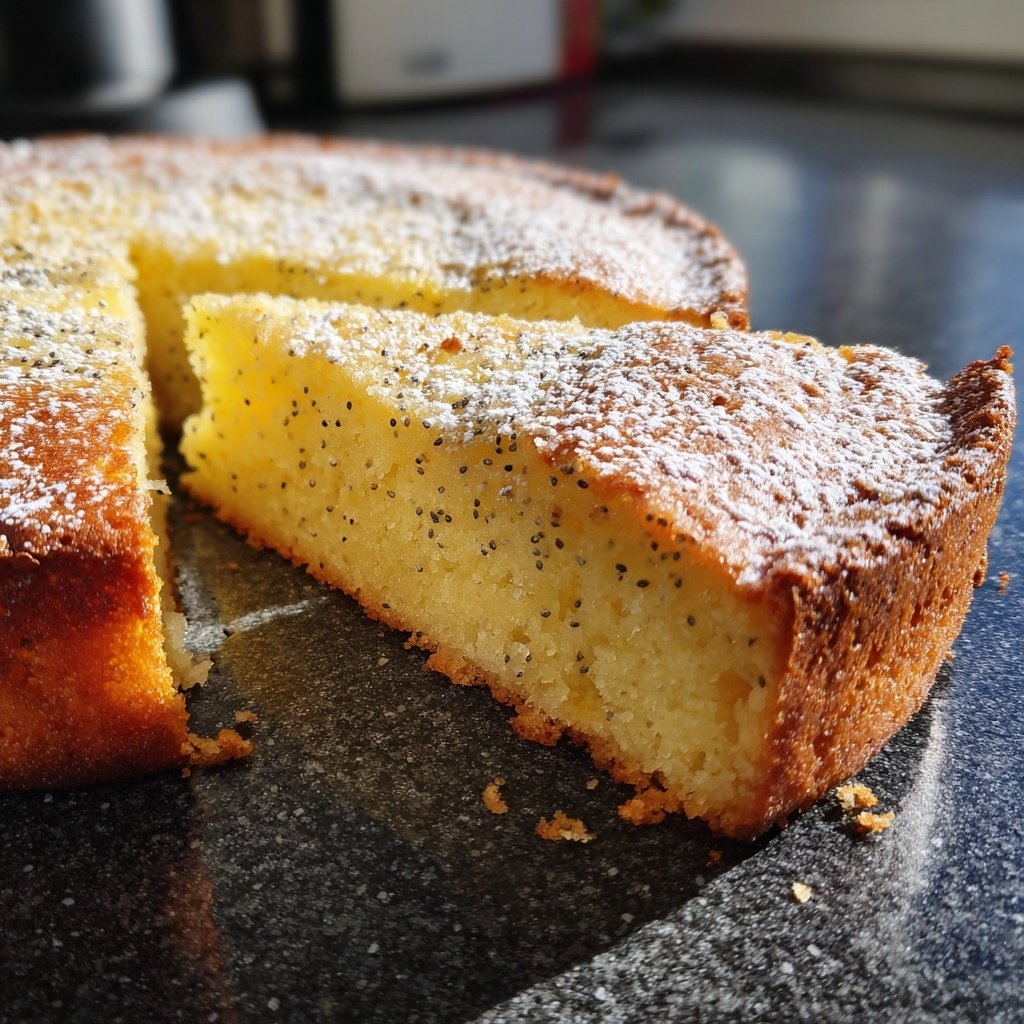 Käsekuchen mit Mohn
