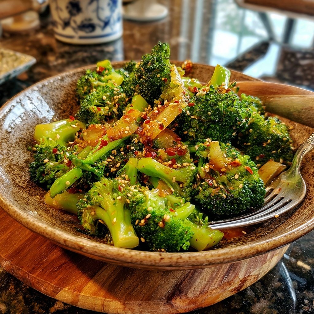 Brokkoli Pfanne Mit Ingwer